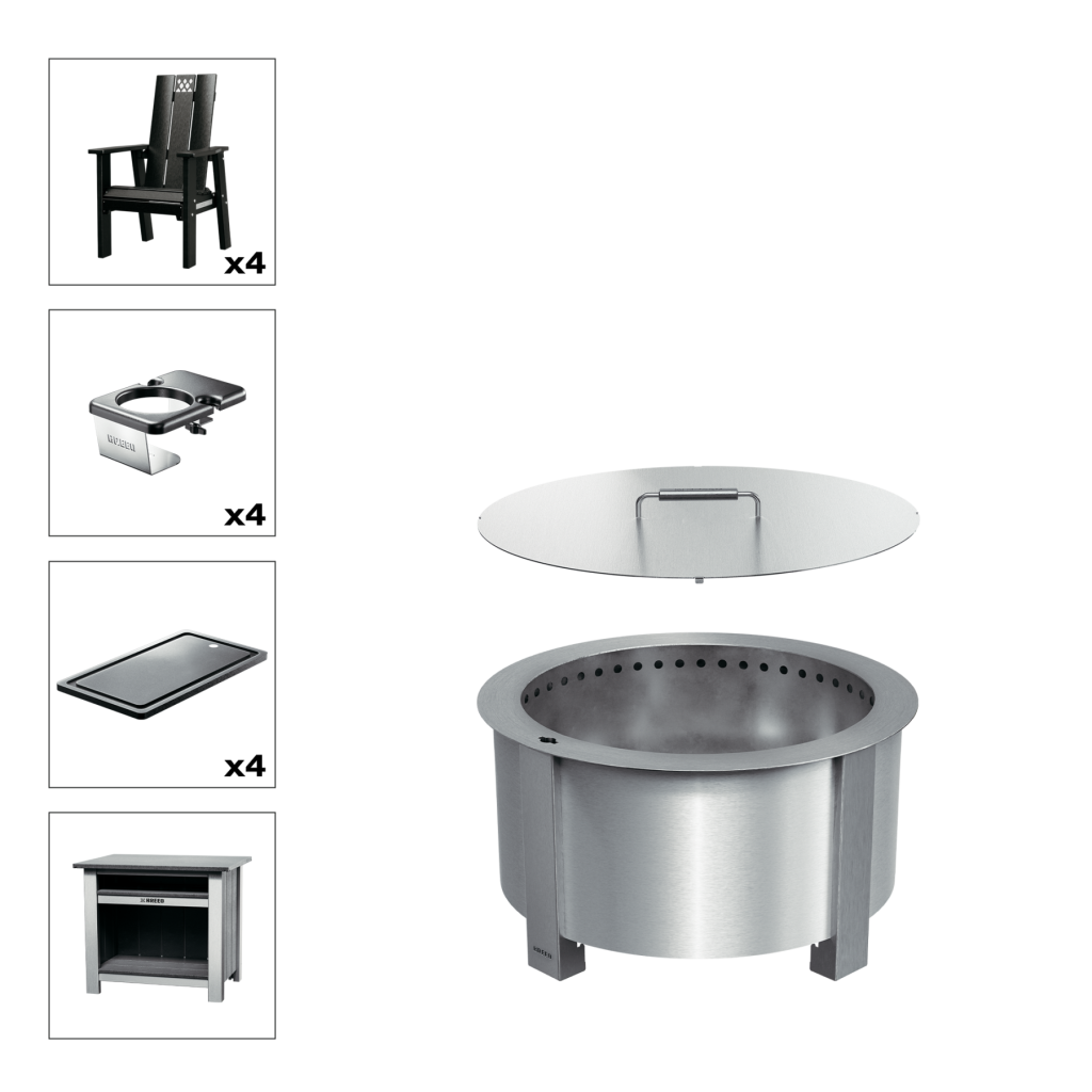 Patio Bundle X24 Stainless Black