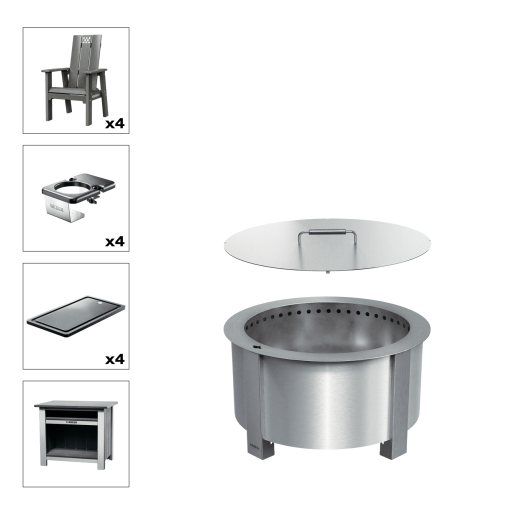 Patio Bundle X24 Stainless Gray