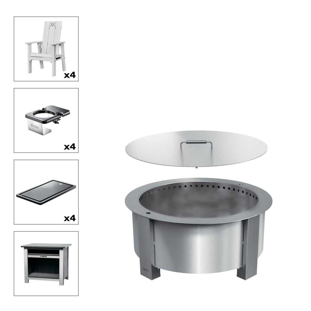Patio Bundle X30 Stainless White