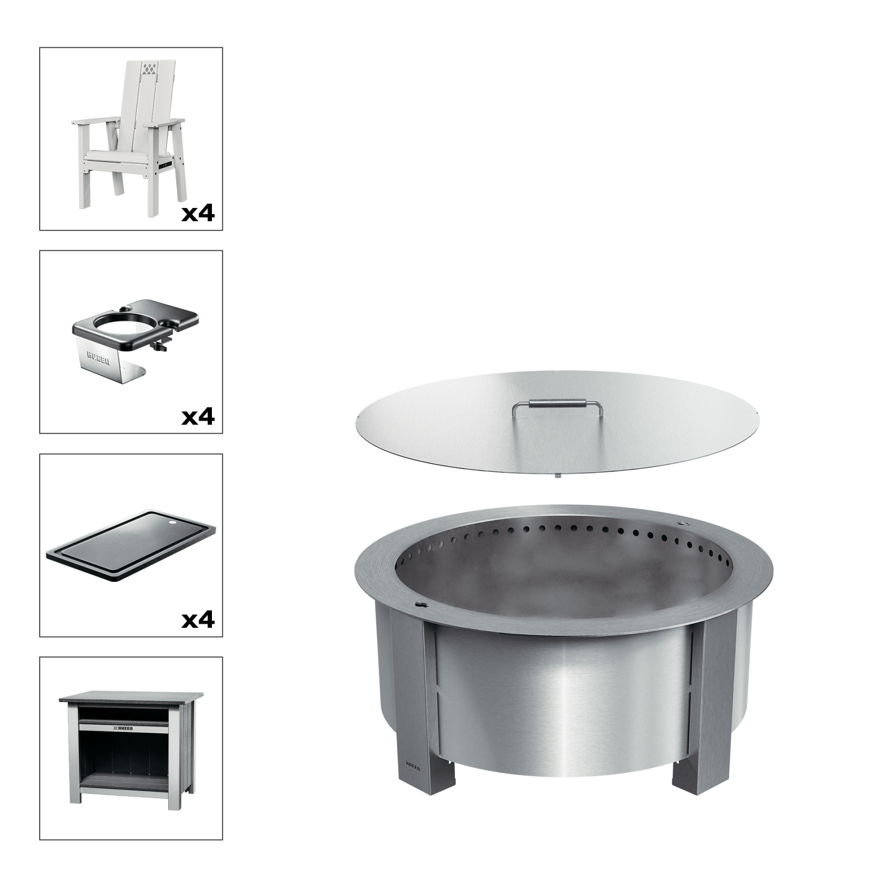 X Series Total Patio Fire Pit Bundle