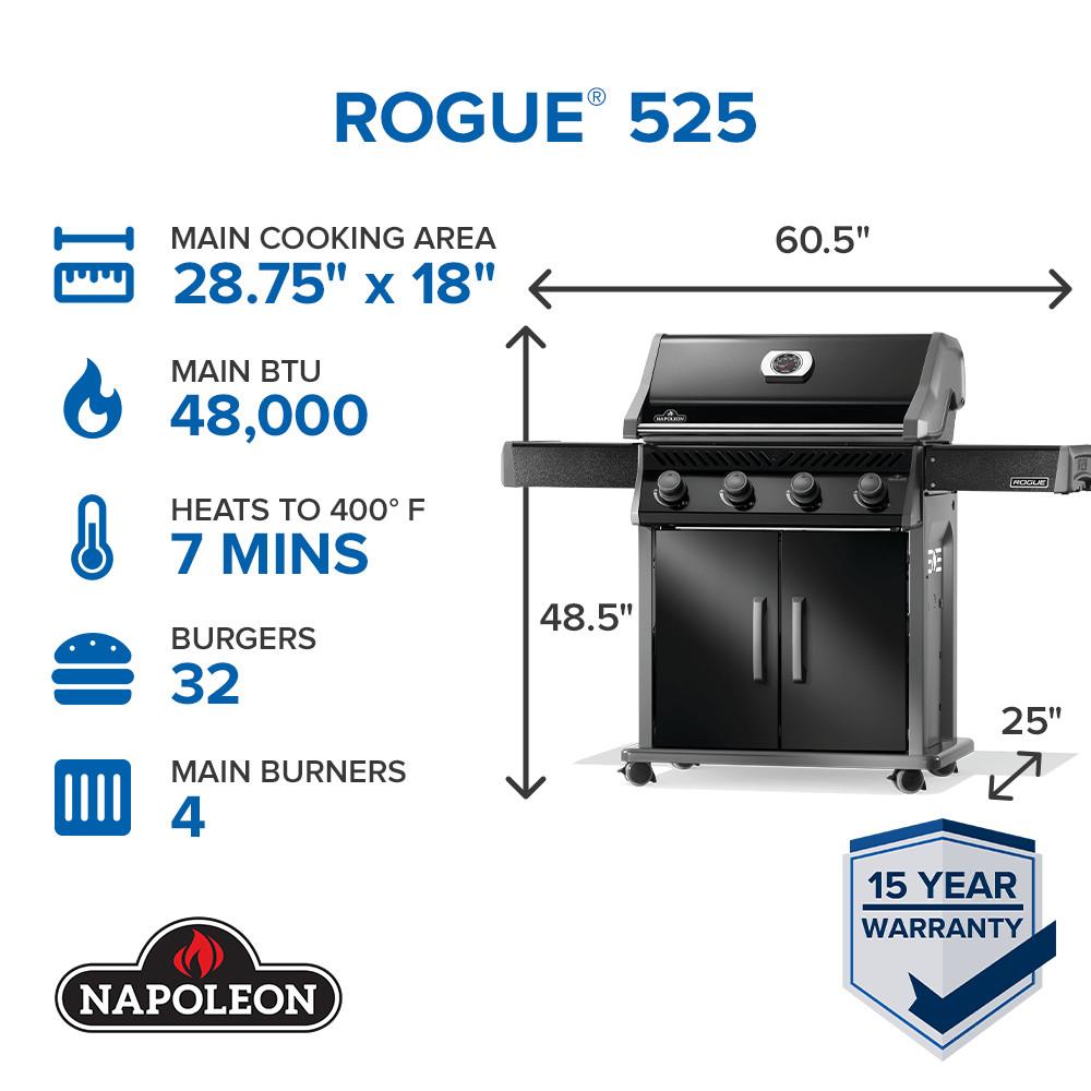Rogue 525 LP Gas Grill, SS *new - Now Available*