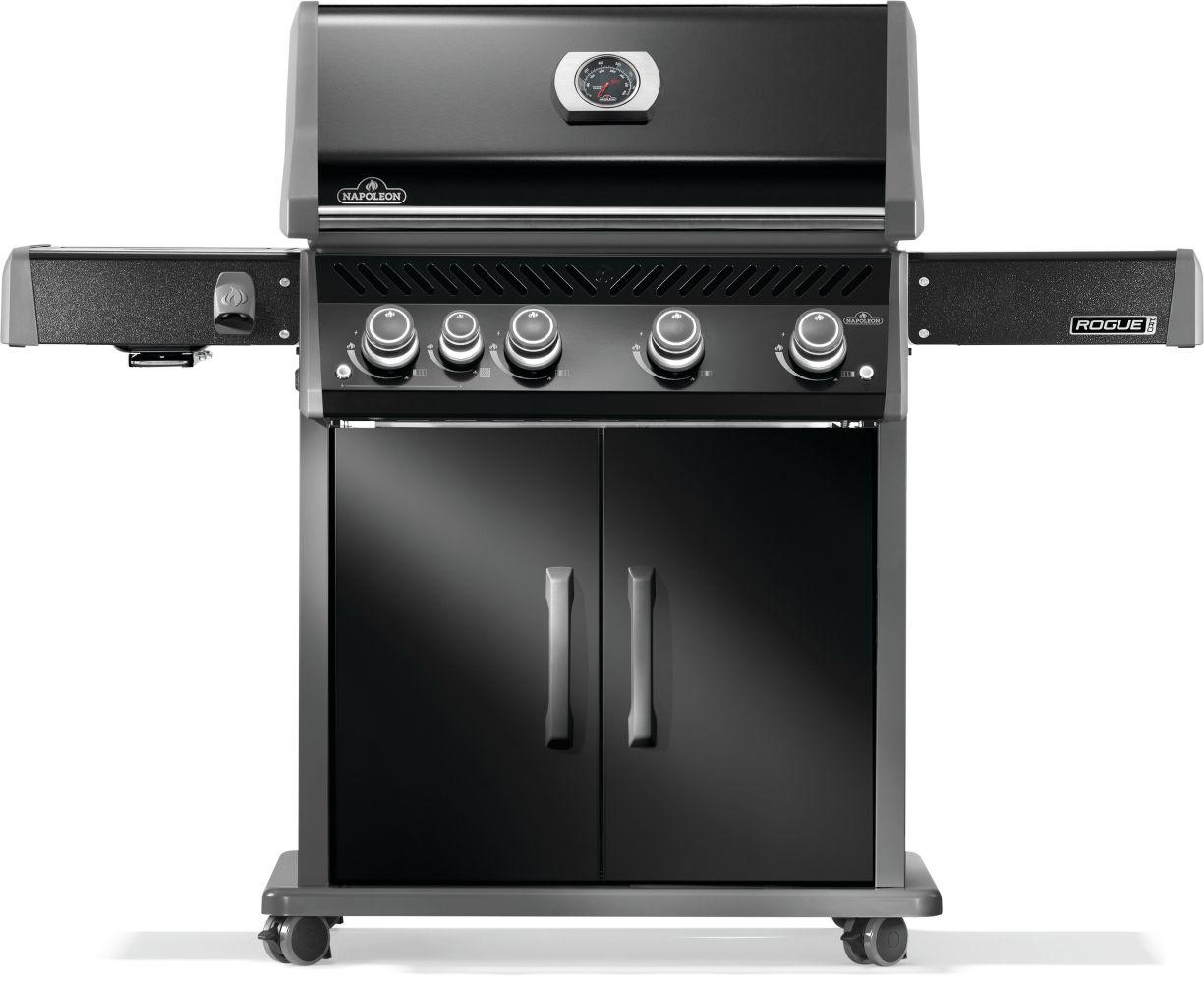 Napoleon Rogue PRO 525 SIB LP Gas Grill with Infrared Side Burners, Black