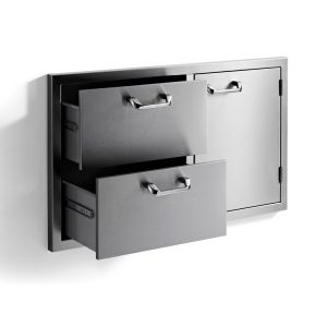Sedona by Lynx 36-Inch Storage Door and Double Drawer Combo - LSA636