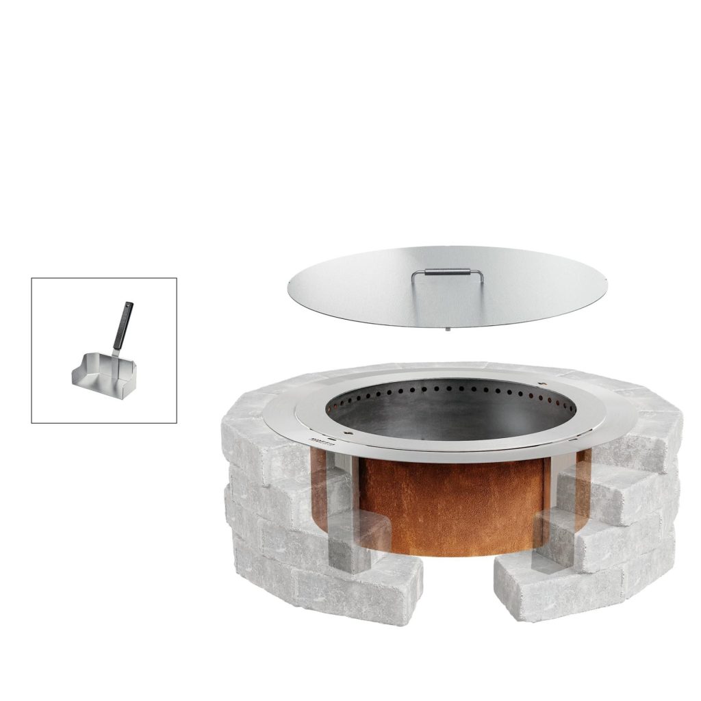 SmokelessFirePitInsertBundle X30Corten