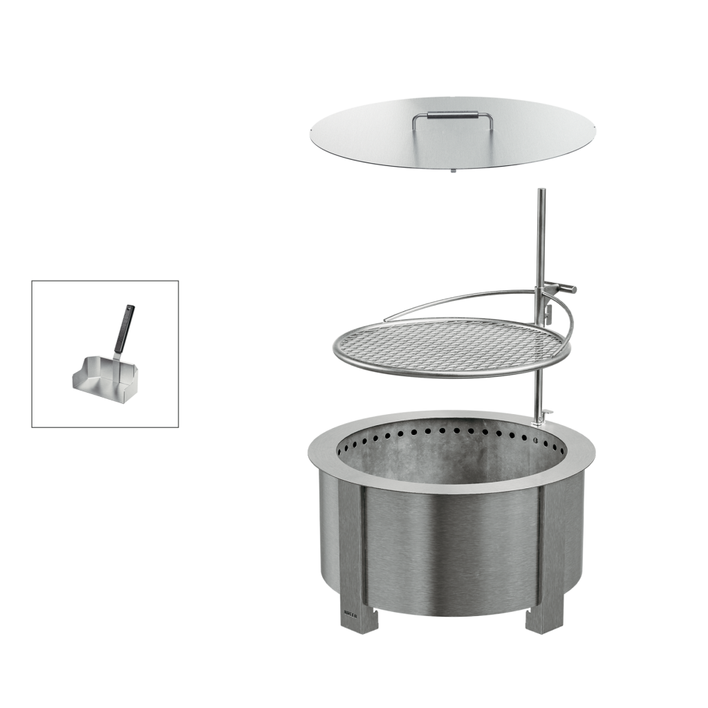 Smokeless Fire Pit Grilling Bundle X24 Stainless