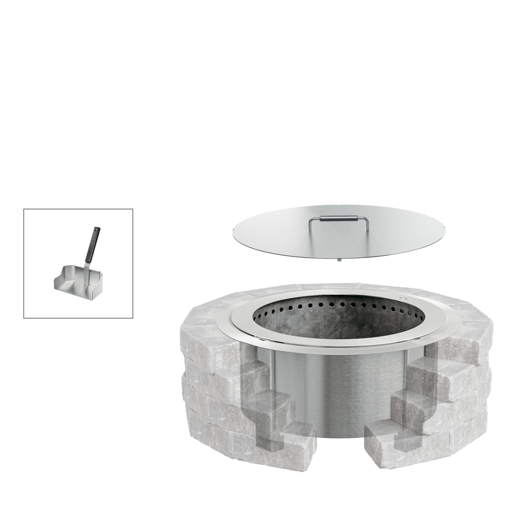 Smokeless Fire Pit Insert Bundle X24 Stainless