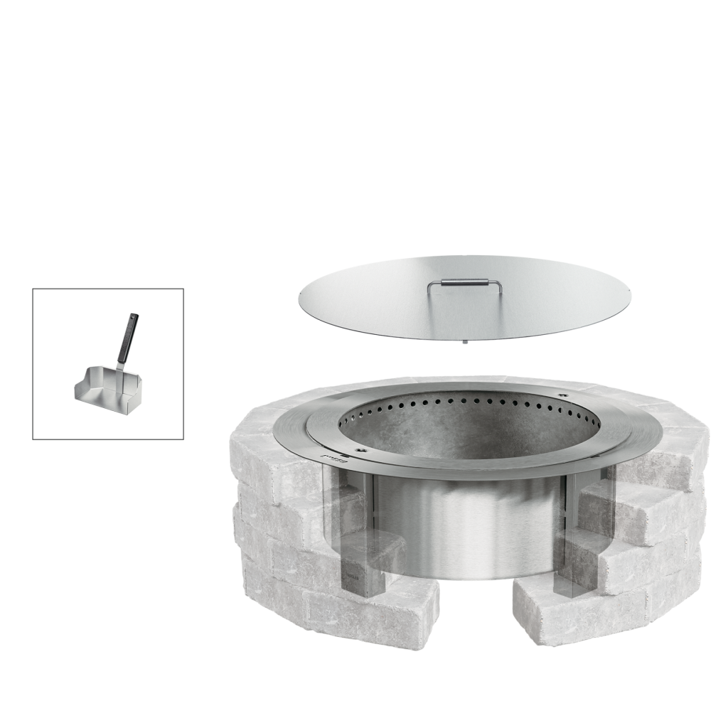 Smokeless Fire Pit Insert Bundle X30 Stainless