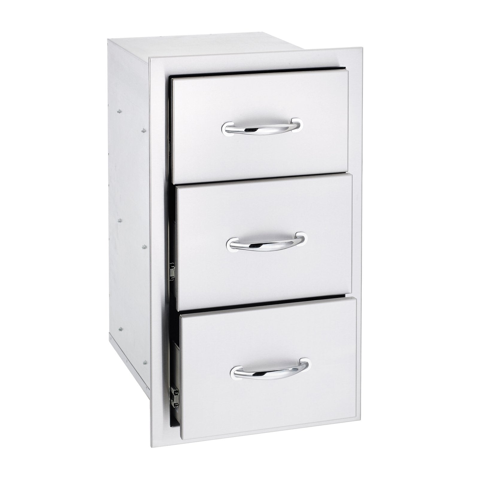 Summerset 17-Inch North American Stainless Steel Triple Drawer - SSDR3-17