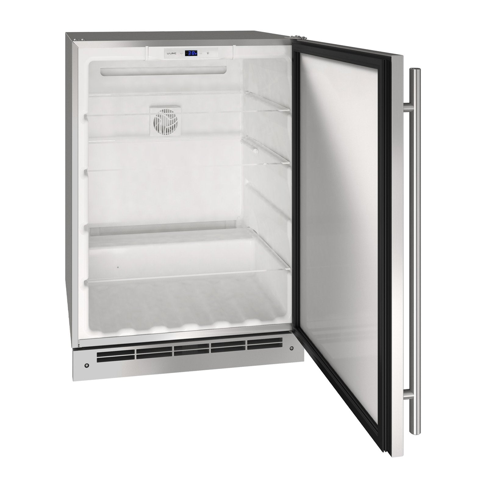 U-Line 24-Inch Stainless Steel Outdoor Refrigerator w/ Reversible Hinge and Door Lock - UORE124-SS31A