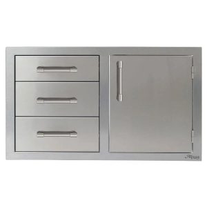 Alfresco 32" Single Door, Triple Drawer Combo