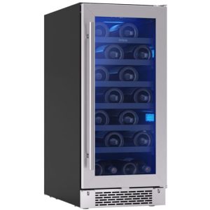 Zephyr Brisas Wine Cooler 15in UC SS+Gls Rvs Dr 1Z
