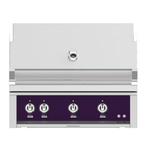 Hestan 36" Built-In Grill 2 Trellis Burners 1 Sear Burner Rotiss - Natural Gas - Lush