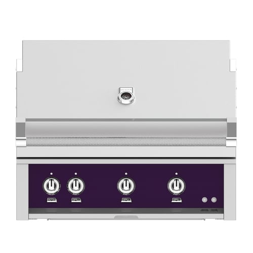 Hestan 36" Built-In Grill 2 Trellis Burners 1 Sear Burner Rotiss - Natural Gas - Lush