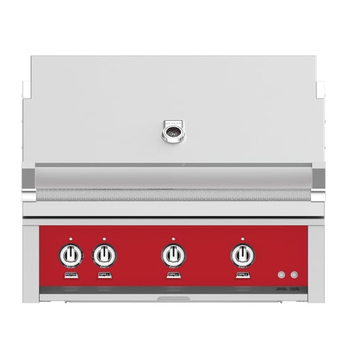 Hestan 36" Built-In Grill 2 Trellis Burners 1 Sear Burner Rotiss - Natural Gas - Matador