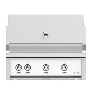 Hestan 36" Built-In Grill 2 Trellis Burners 1 Sear Burner Rotiss - Natural Gas - Marshmallow