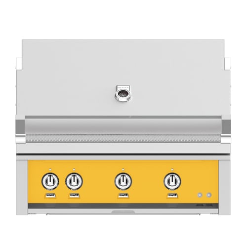 Hestan 36" Built-In Grill 2 Trellis Burners 1 Sear Burner Rotiss - Natural Gas - Sol