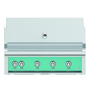 Hestan 42" Built-In Grill 3 Trellis Burners 1 Sear Burner Rotiss - Liquid Propane - Pacific Fog