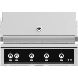 Hestan 42" Built-In Grill 3 Trellis Burners 1 Sear Burner Rotiss - Natural Gas - Stealth