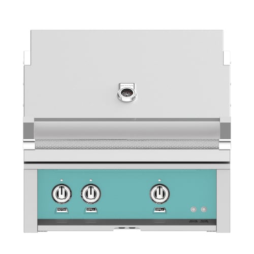 Hestan 42" Built-In Grill 3 Trellis Burners 1 Sear Burner Rotiss - Natural Gas - Pacific Fog