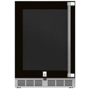 Hestan Outdoor Refrigerator 24" Lock Left Hinged - Stealth