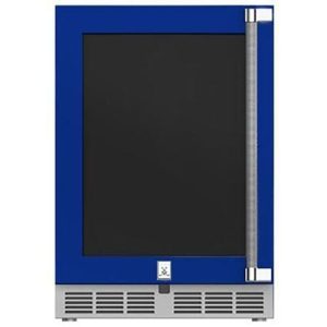 Hestan Outdoor Refrigerator 24" Lock Left Hinged - Bora Bora Blue