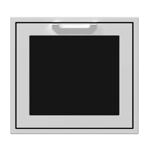 Hestan 24" Right Swing Access Door Recessed Marquise Accented Pane - Stealth