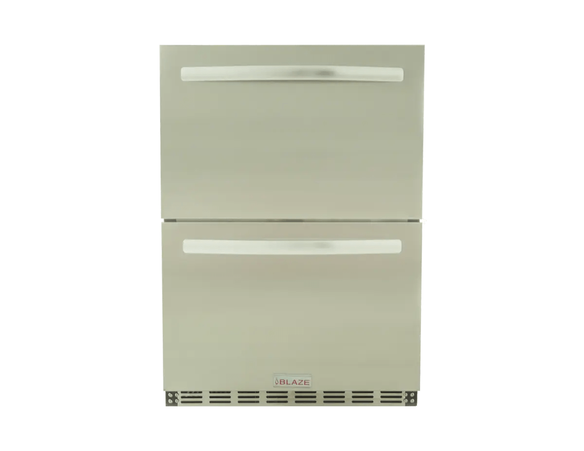 Blaze 24" Outdoor-Rated Double Drawer Refrigerator, 5.1 cu. ft. BLZ-SSRF-DBDR5.1