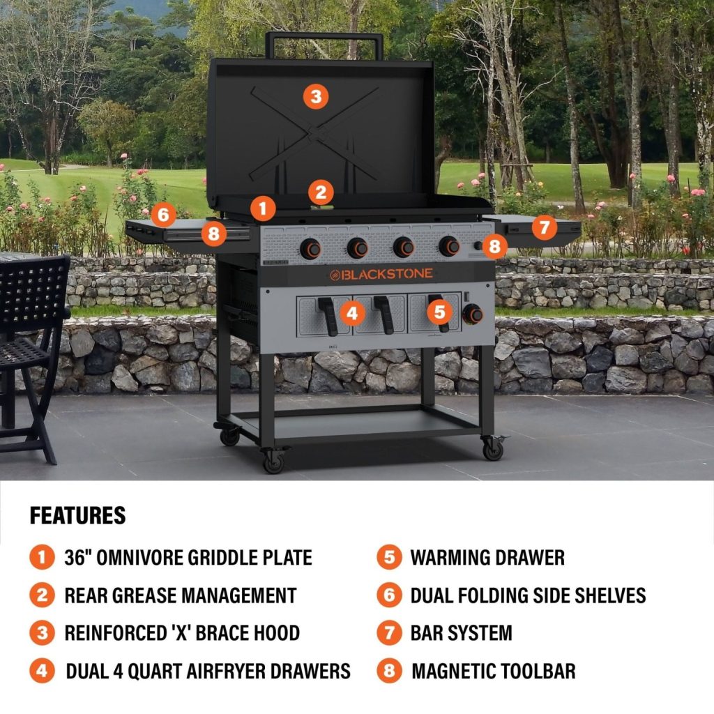 bronco 36 griddle airfryer combo 8593441