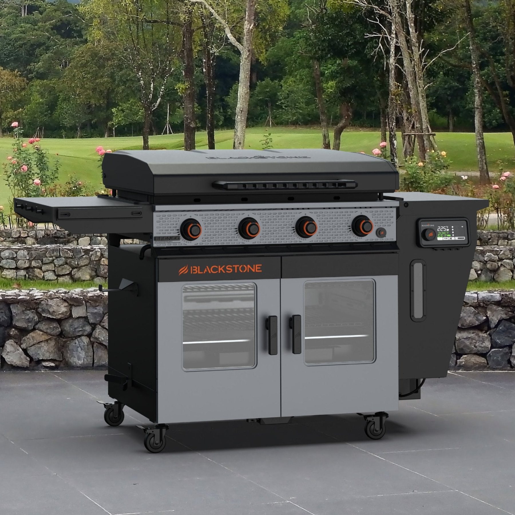 Bronco 36” Griddle Vertical Pellet Smoker Combo