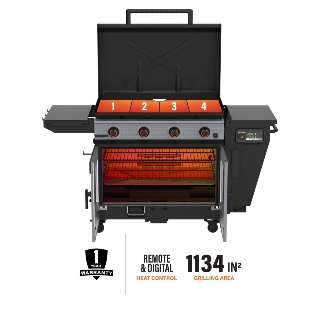 Bronco 36” Griddle Vertical Pellet Smoker Combo product detail