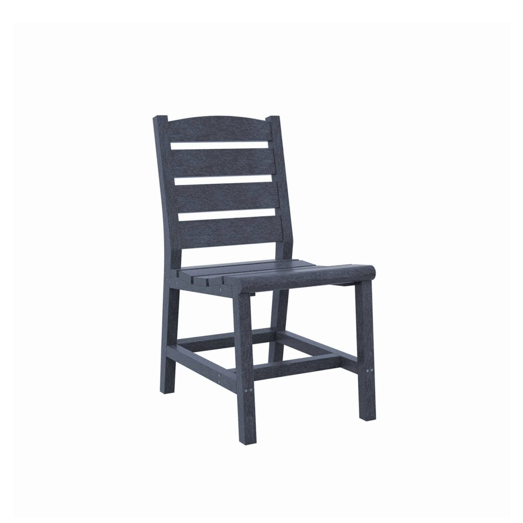 CR Plastics, Napa Dining Side Chair, Slate Grey Finish