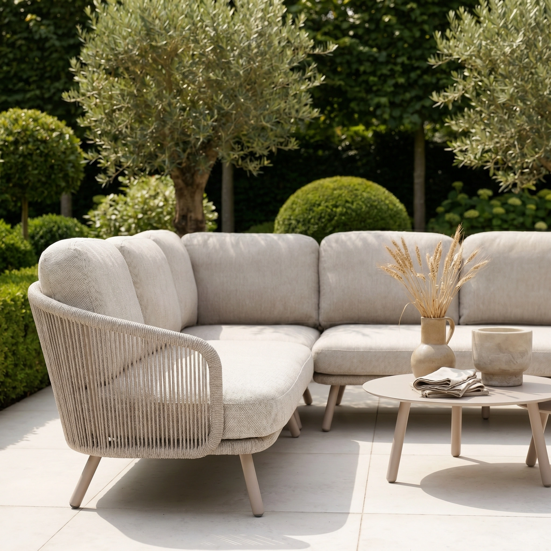 Dekota Corner Sofa Set in Fawn product detail