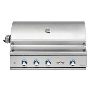 Delta Heat Gas Grill - 38 Inch Silver W/ Rotisserie (R Model)