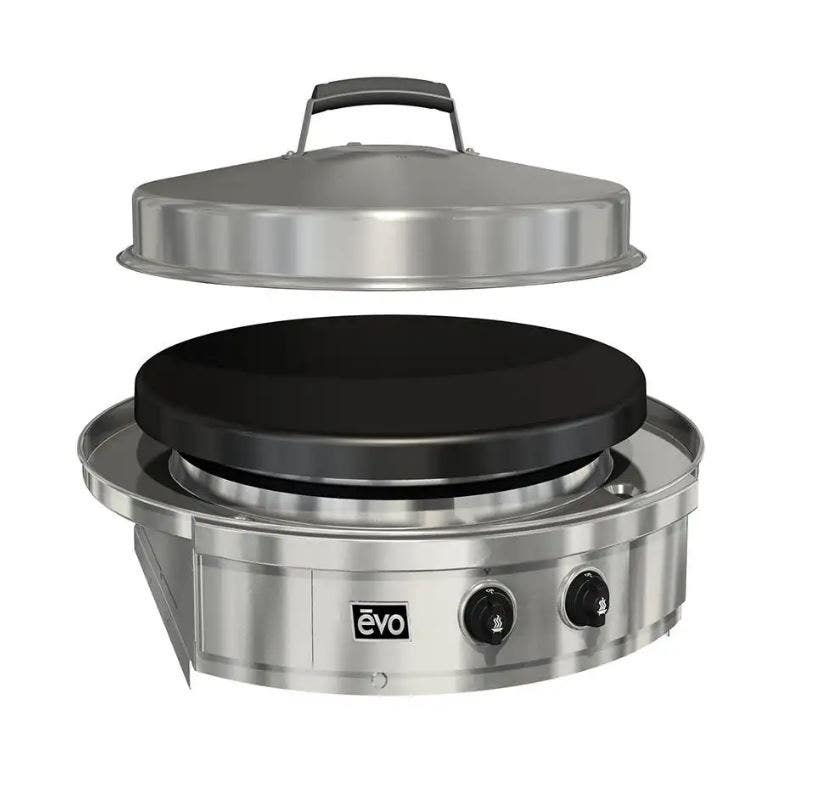 EVO Affinity 25G Built-In Gas BBQ Flat top Grill