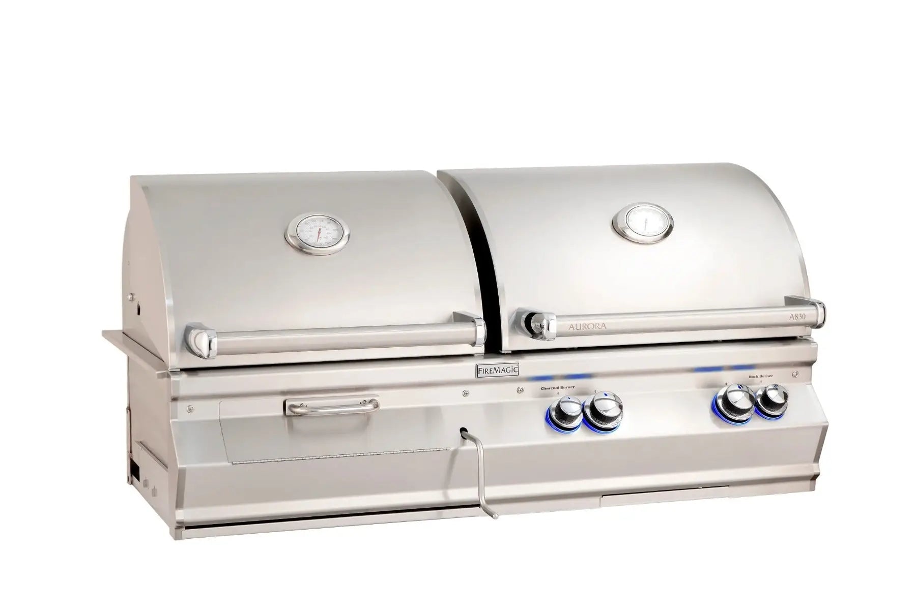 Fire Magic Aurora A830i Built-In Gas & Charcoal Combination BBQ Grill