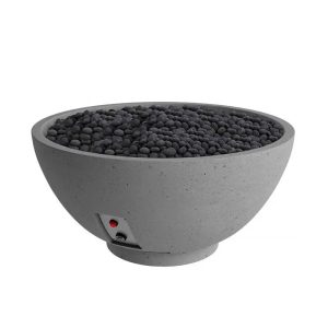 FireGear Sanctuary 3 Round 30" Fire Table in Slate Grey