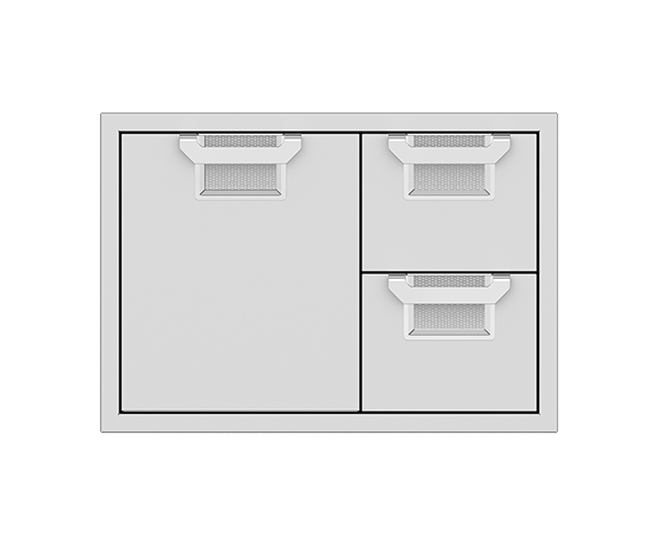 Hestan ASPIRE Double Drawer and Storage Door Combination 30" - Pacific Fog