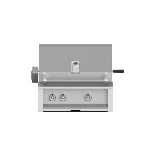 Hestan ASPIRE Grill Built-In 2 U-Burner Rotisserie 30" - Natural Gas - Bora Bora Blue