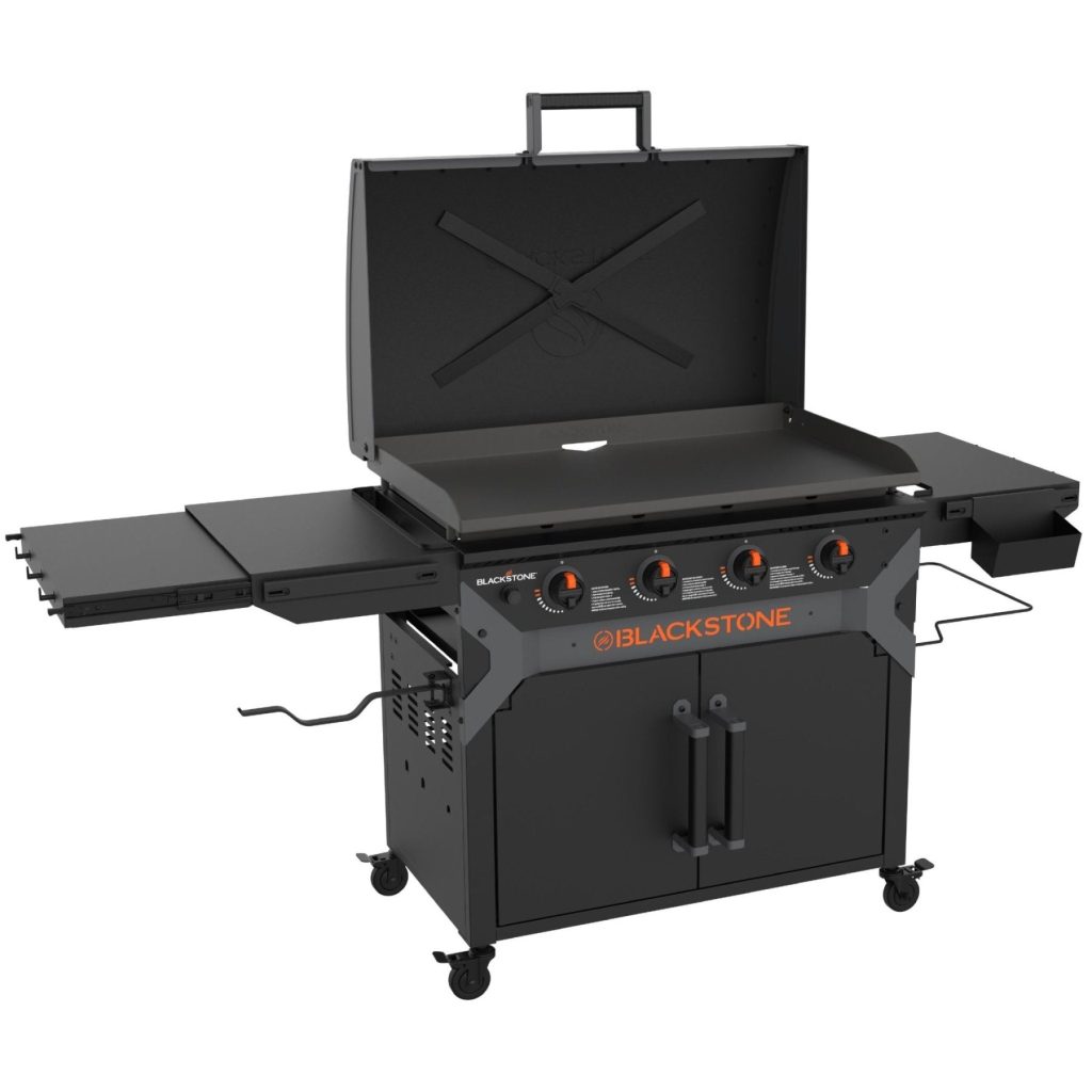 iron forged 36 griddle with cabinet 1716686