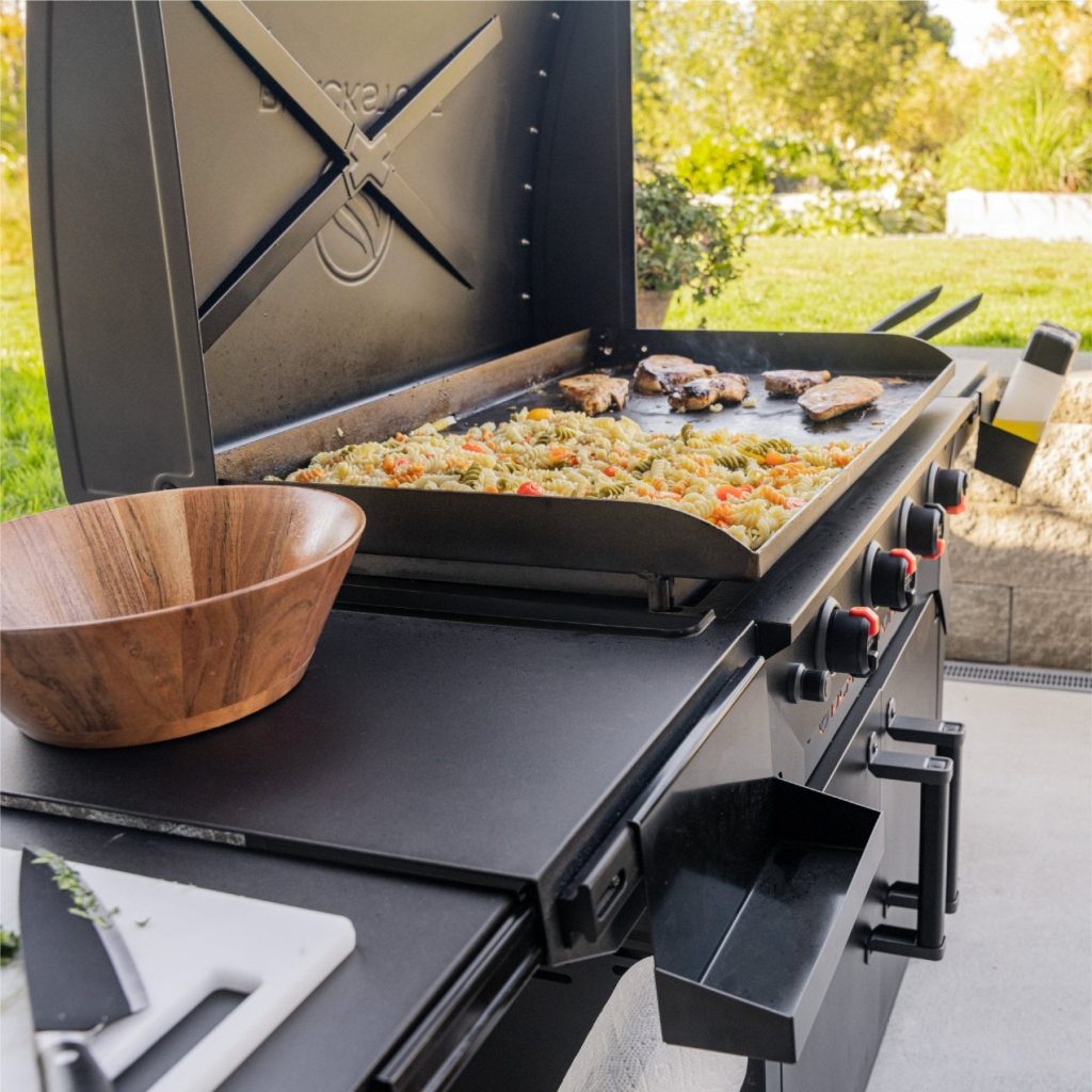 iron forged 36 griddle with cabinet 3718086