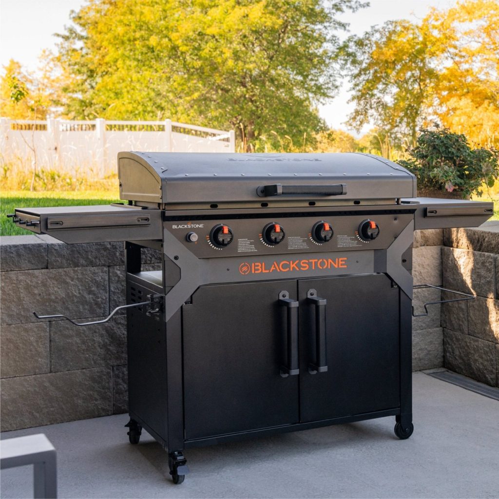 iron forged 36 griddle with cabinet 6025918
