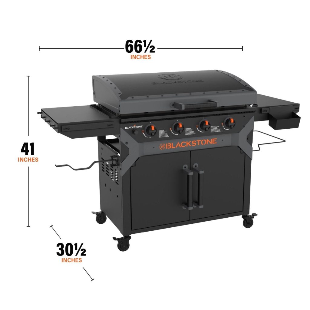 iron forged 36 griddle with cabinet 7868814