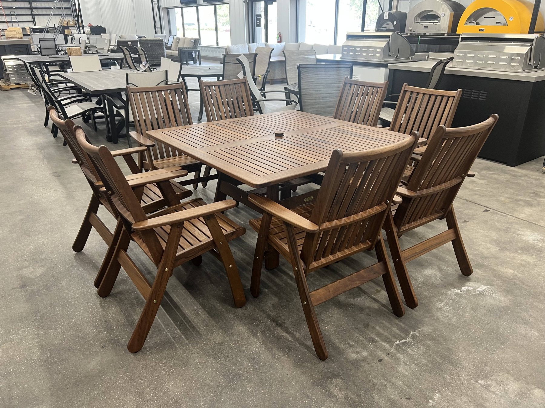 Local Special: Jensen 53" Square Beechworth Dining Table with 8 Governor Dining Chairs