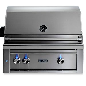 Lynx 30" Built-in Grill - 1 Trident Burner, 1 Ceramic Burner, Rotisserie - Obsidian - Liquid Propane