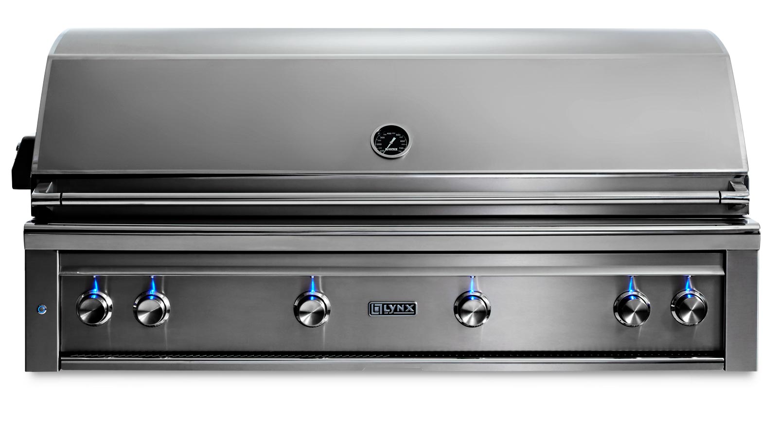 Lynx 54" Built-in Grill with 1 Trident Infrared Burner and 3 Ceramic Burners, Rotisserie - Obsidian - Liquid Propane