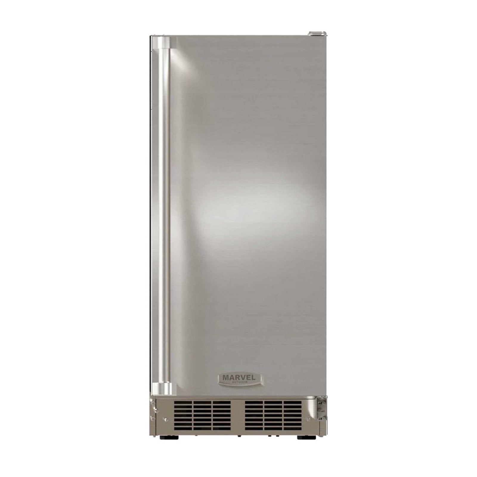 Marvel 15-Inch 39Lb. Outdoor Rated Clear Ice Machine With Gravity Drain and Solid Stainless Steel Door (Reversible Hinge) - MOCL215SS01B