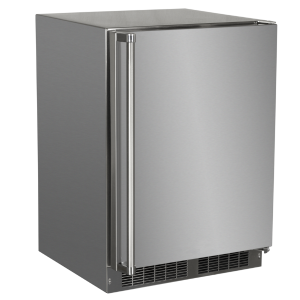 24-in Outdoor Built-in Refrigerator Freezer - Stainless Steel Solid