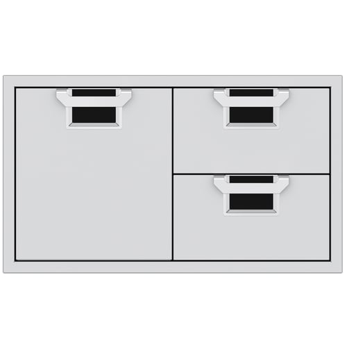 Hestan ASPIRE Double Drawer and Storage Door Combination 36" - Stealth