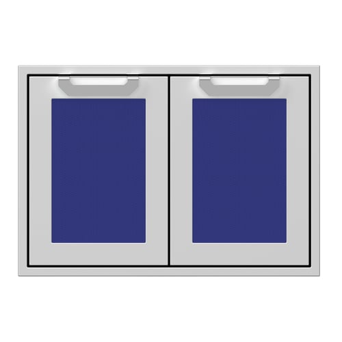 Hestan 30" Double Access Door Recessed Marquise Accented Panels S - Bora Bora Blue