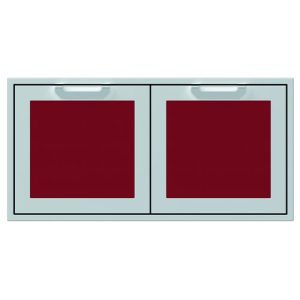 Hestan 42" Double Access Door Recessed Marquise Accented Panels S - Burgundy